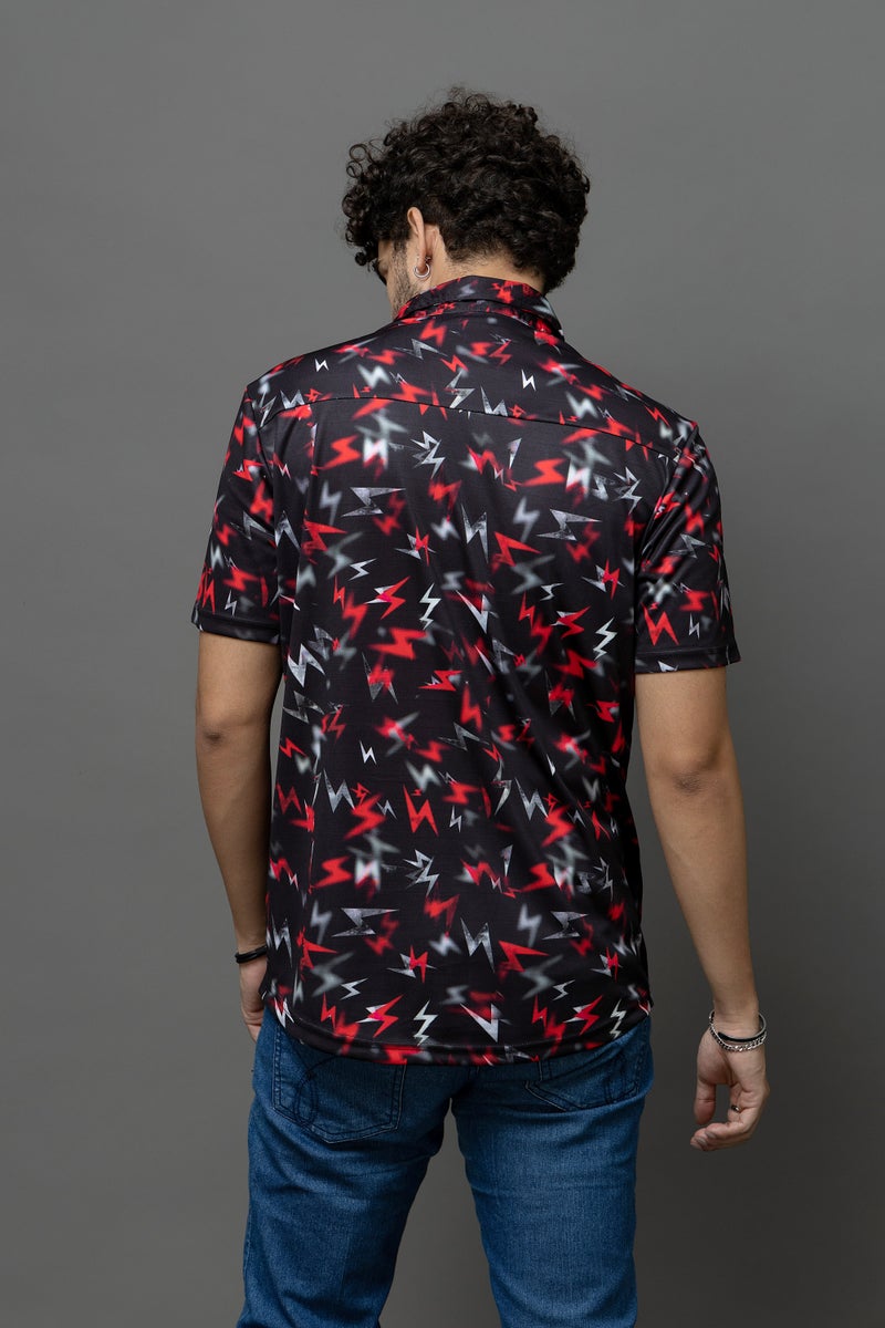 Go Devil Printed Black Shirt for Men - Image 2